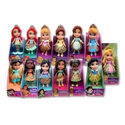 JAKKS DISNEY PRINCESS MINI DOLL 7 CM SOGGETTO CASUALE