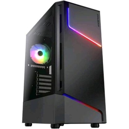 COUGAR MX360 RGB MIDI TOWER GAMING ATX, MICRO ATX, MINI-ATX, MULTI VENTOLE NERO