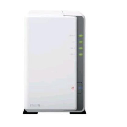 SYNOLOGY DISKSTATION NAS CHASSIS DESKTOP CPU REALTEK RTD1619B 1.4GHz RAM 1GB 2 BAY HDD/SS 2.5"/3.5" WHITE