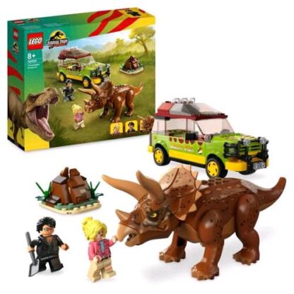 LEGO JURASSIC WORLD LA RICERCA DEL TRICERATOPO CON 2 MINIFIGUE