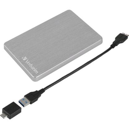 VERBATIM STORE N GO ALU SLIM HDD ESTERNO 2.000GB 2.5" IN ALLUMINIO USB 3.2 GEN 1 ARGENTO