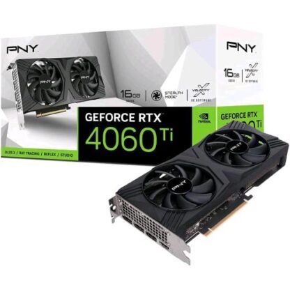 PNY NVIDIA GEFORCE RTX 4060 Ti 16GB GDDR6 VERTO DUAL FAN DLSS