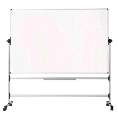 BI-OFFICE REVOLVER EARTH LAVAGNA MAGNETICA GIREVOLE 150X120 CM STRUTTURA IN ALLUMINIO BIANCO
