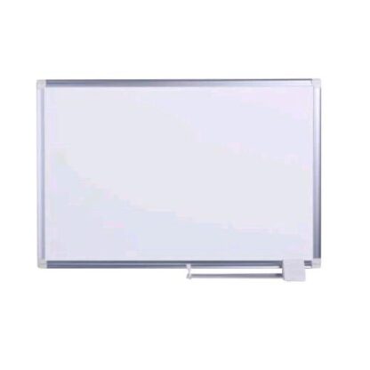 BI-OFFICE MAYA NEW GENERATION LAVAGNA MAGNETICA LACCATA 60X45 CM CORNICE IN ALLUMINIO CON VASSOIO PORTAPENNE E KIT PER FISSAGGIO BIANCO