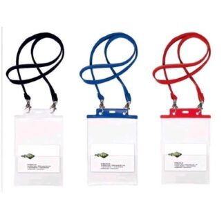 SEI ROTA PASS 6ST M PORTABADGE IN PVC 7X11 CM CON PINZETTA CARTONCINO E CORDONCINO TRASPARENTE CONF 10 Pz.