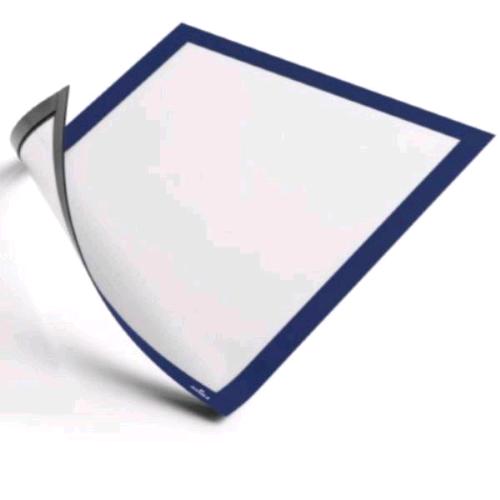 DURABLE DURAFRAME CORNICE ESPOSITIVA A FISSAGGIO MAGNETICO 323X236 mm A4 BLU CONF 5 Pz.