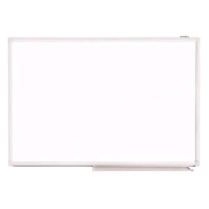 ITERNET LAVAGNA MAGNETICA 45X60 CM IN ACCIAIO LACCATO CON VASCHETTA PORTA ACCESSORI BIANCO