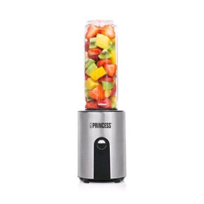 PRINCESS TO GO FRULLATORE 300 W 600 ML SCOCCA IN ACCIAIO INOX VASO IN TRITAN