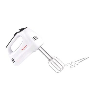 MOULINEX QUICK MIX SBATTITORE ELETTRICO CON FRUSTE E GANCI IMPASTATORI 300W BIANCO
