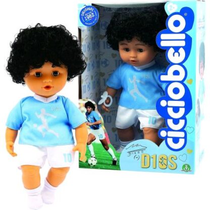GIOCHI PREZIOSI CICCIOBELLO D10S MARADONA IN VERSIONE CALCIATORE DELLA SQUADRA DEL NAPOLI ALTEZZA 30cm