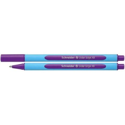 SCHNEIDER SLIDER EDGE PENNA A SFERA TRATTO 1 mm FUSTO TRIANGOLARE INCHIOSTRO VIOLA CONF 10 Pz.
