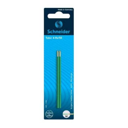SCHNEIDER REFILL TAKE 4 TRATTO M INCHIOSTRO VERDE CONF 2 Pz.