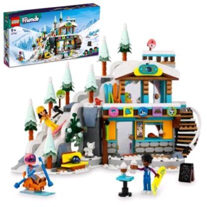 LEGO FRIENDS PISTA DA SCI E BAITA CON TRE PERSONAGGI SNOWBOARD SCI E CASCHI