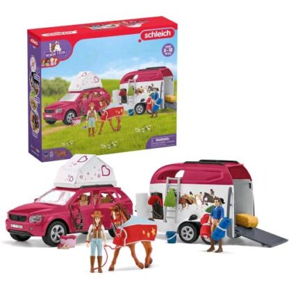 SCHLEICH AVVENTURA CON AUTO E RIMORCHIO PER CAVALLI