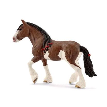 SCHLEICH GIUMENTA CLYDESDALE IN PLASTICA 16.1X4.7X12 CM