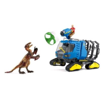 SCHLEICH VEICOLO CINGOLATO CON DINOSAURO
