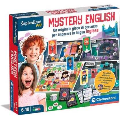 CLEMENTONI SAPIENTINO PIU' MISTERY ENGLISH GIOCO DA TAVOLO EDUCATIVO PER IMPARARE L'INGLESE