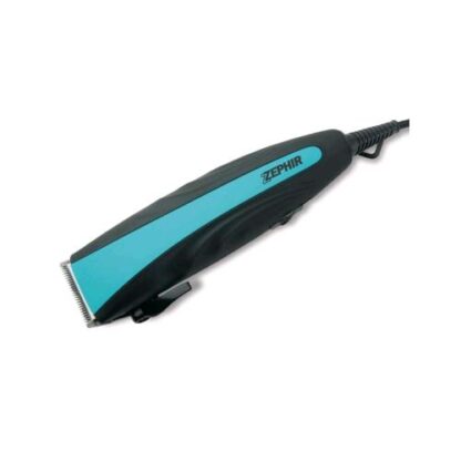 ZEPHIR ZHB603 TAGLIACAPELLI REGOLABARBA ELETTRICO 7W 4 TESTINE DI TAGLIO CON FORBICI E PETTINE NERO AZZURRO