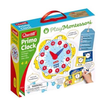 QUERCETTI PLAY MONTESSORI PRIMO CLOCK IMPARA A LEGGERE L'OROLOGIO