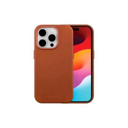 DBRAMANTE 1928 ROSKILDE APPLE iPHONE 15 PRO CUSTODIA IN IN PELLE COMPATIBILE CON MAGSAFE COLORE CUOIO