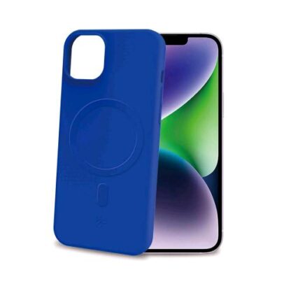 CELLY APPLE iPHONE 15 PLUS COVER CROMOMAG COMPATIBILE MAGSAFE IN TPU BLU