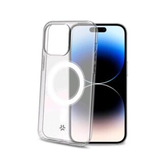 CELLY APPLE iPHONE 15 PRO COVER GELSKINMAG COMPATIBILE MAGSAFE IN TPU + POLICARBONATO TRASPARENTE