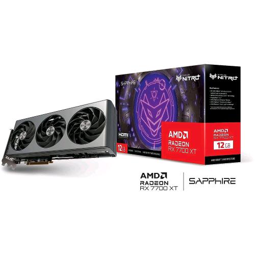 SAPPHIRE NITRO+ AMD RADEON RX 7700 XT GAMING OC 12GB GDDR6 TRIPLE FAN 2 x HDMI 2 x DP