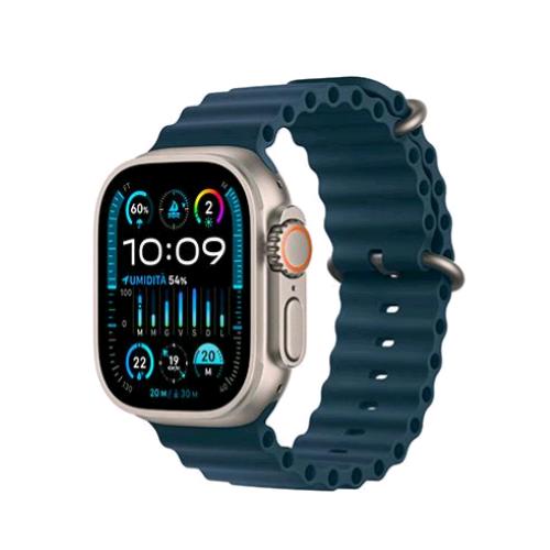 APPLE WATCH ULTRA 2 GPS + CELLULAR 49mm CASSA IN TITANIO CON CINTURINO BAND OCEAN BLUE
