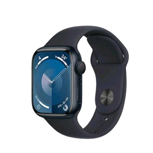 APPLE WATCH SERIES 9 GPS 41mm ALUMINIUM CASE MEZZANOTTE CON CINTURINO SPORT BAND MEZZANOTTE S/M
