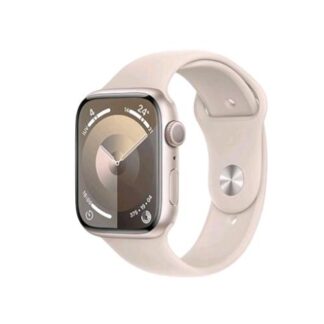 APPLE WATCH SERIES 9 GPS 45mm ALUMINIUM CASE STARLIGHT CON CINTURINO SPORT BAND STARLIGHT M/L