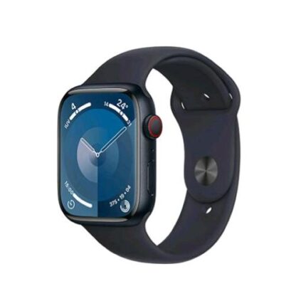 APPLE WATCH SERIES 9 GPS + CELLULAR 45mm ALUMINIUM CASE MEZZANOTTE CON CINTURINO SPORT BAND MEZZANOTTE M/L