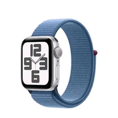 APPLE WATCH SE 2023 GPS 40mm ALUMINIUM CASE SILVER CON CINTURINO SPORT LOOP WINTER BLUE