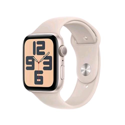 APPLE WATCH SE 2023 GPS 44mm ALUMINIUM CASE STARLIGHT CON CINTURINO SPORT BAND STARLIGHT S/M
