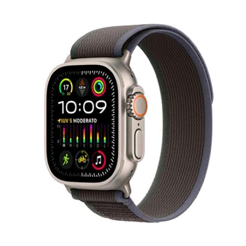 APPLE WATCH ULTRA 2 GPS + CELLULAR 49mm CASSA IN TITANIO CON CINTURINO TRAIL LOOP BLUE/BLACK S/M