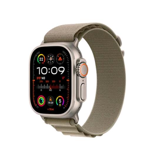 APPLE WATCH ULTRA 2 GPS + CELLULAR 49mm CASSA IN TITANIO CON CINTURINO ALPINE LOOP OLIVE MEDIUM