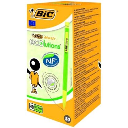 BIC MATIC ECOLUTIONS PORTAMINE CON MINA HB 0.7 mm CONF 50 Pz.