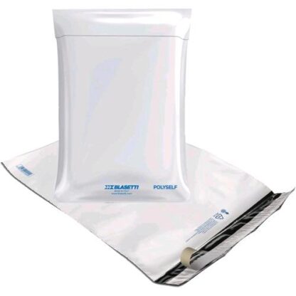 BLASETTI POLYSELF BUSTE A SACCO PER SPEDIZIONI CORRIERI IN POLIETILENE 31X41 CM BIANCO CONF 100 PZ.