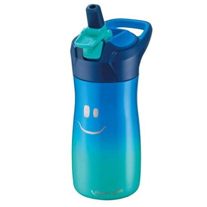MAPED 871203 PICNIK CONCEPT KIDS BORRACCIA IN ACCIAIO INOX PER BAMBINI CON CANNUCCIA APERTURA AUTOMATICA 430 ML BLU