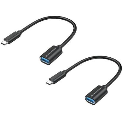 CONCEPTRONIC ABBY11B ADATTATORE DA USB-C MASCHIO A USB-A OTG FEMMINA 20 cm CONF. 2 Pz.