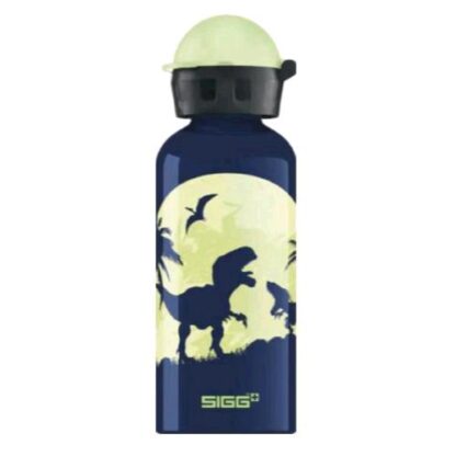 SIGG BOTTLES BORRACCIA KIDS IN ALLUMINIO DA 0.40 LT ERMETICA GLOW MOON DINOS