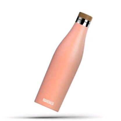 SIGG BOTTLES MERIDIAN BORRACCIA TERMICA DOPPIA PARETE IN ACCIAIO INOX TAPPO A VITE IN BAMBU 0.50 LT SHY PINK