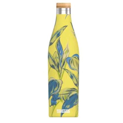 SIGG BOTTLES MERIDIAN BORRACCIA TERMICA DOPPIA PARETE IN ACCIAIO INOX TAPPO A VITE IN BAMBU 0.50 LT SUMATRA MAKI