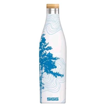 SIGG BOTTLES MERIDIAN BORRACCIA TERMICA DOPPIA PARETE IN ACCIAIO INOX TAPPO A VITE IN BAMBU 0.50 LT SUMATRA TREE