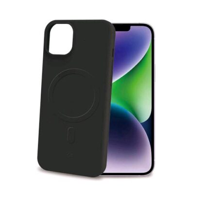 CELLY APPLE iPHONE 15 PLUS COVER IN TPU COMPATIBILE CON MAGSAFE BLACK