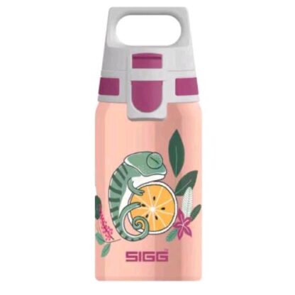 SIGG BOTTLES SHIELD ONE BORRACCIA KIDS IN ACCIAIO INOSSIDABILE DA 0.5 LT CHIUSURA A SCATTO FLORA
