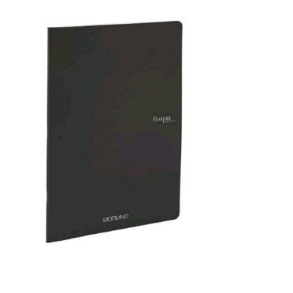 FABRIANO ECOQUA QUADERNO PUNTO METALLICO 90 GR 210X297 mm 40 FOGLI A RIGHE 1R NERO