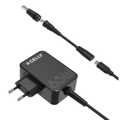 CELLY WALL CHARGER CARICABATTERIE PER NOTEBOOK USB-C 65 W NERO