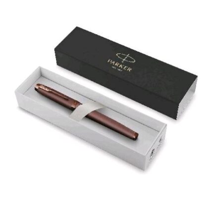 PARKER IM MONOCHROME PENNA STILOGRAFICA PENNINO F FUSTO E PUNTALE BORDEAUX INCHIOSTRO BLU CONFEZIONE REGALO