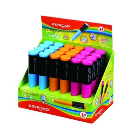 CWR ESPOSITORE TEMPERAMATITE CON GOMMA 2 IN 1 COLORI ASSORTITI CONF 24 Pz.
