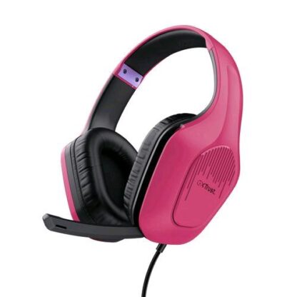 TRUST GXT415P ZIROX CUFFIA GAMING CON MICROFONO CAVO 2MT JACK 3.5MM ROSA/NERO